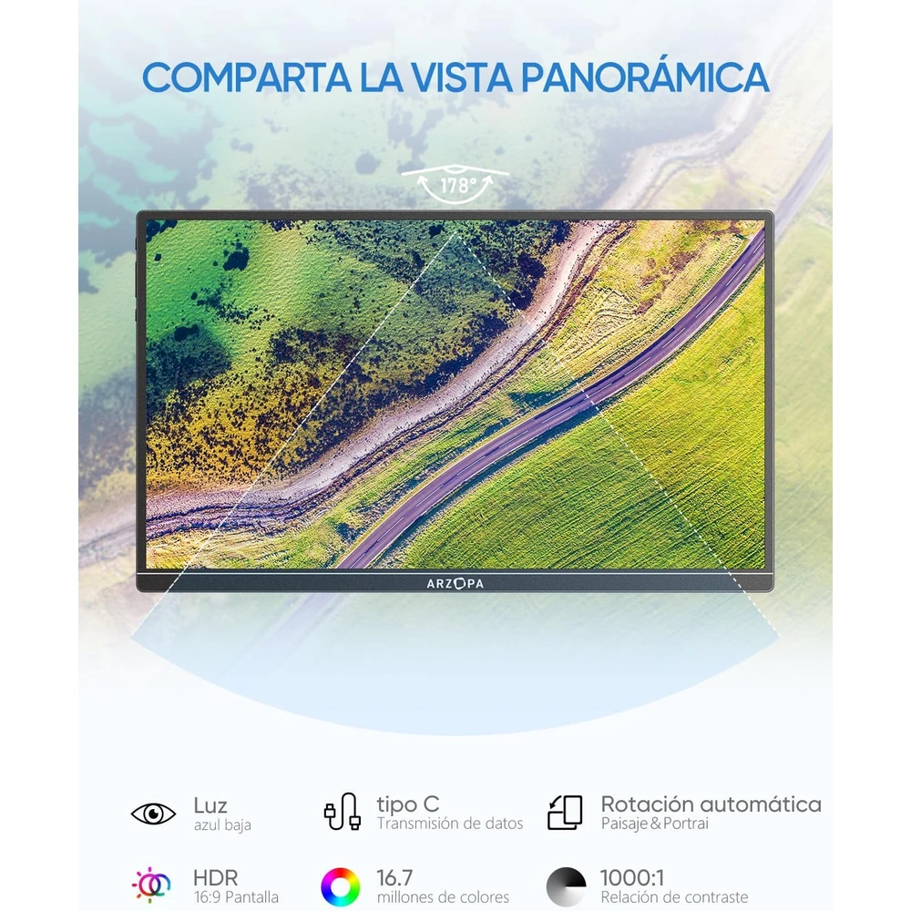 ARZOPA Portátil en detalle
