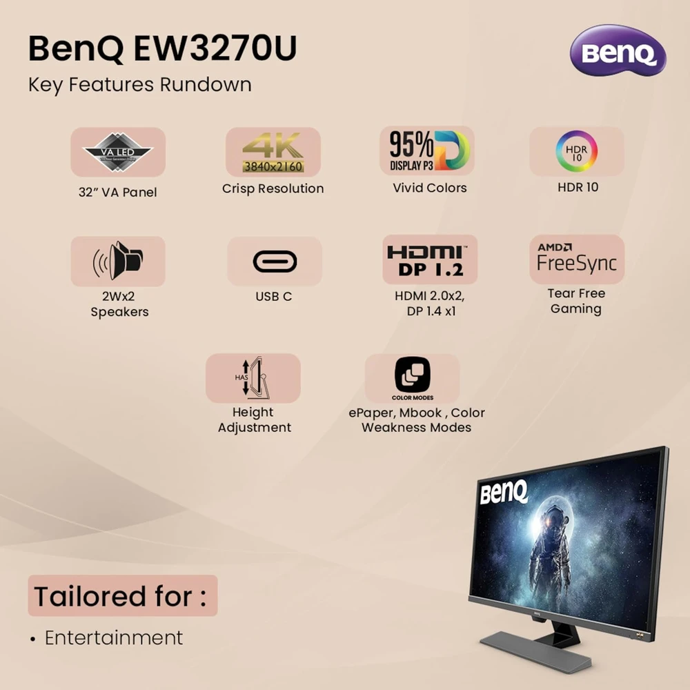 BenQ EW3270ZL en detalle