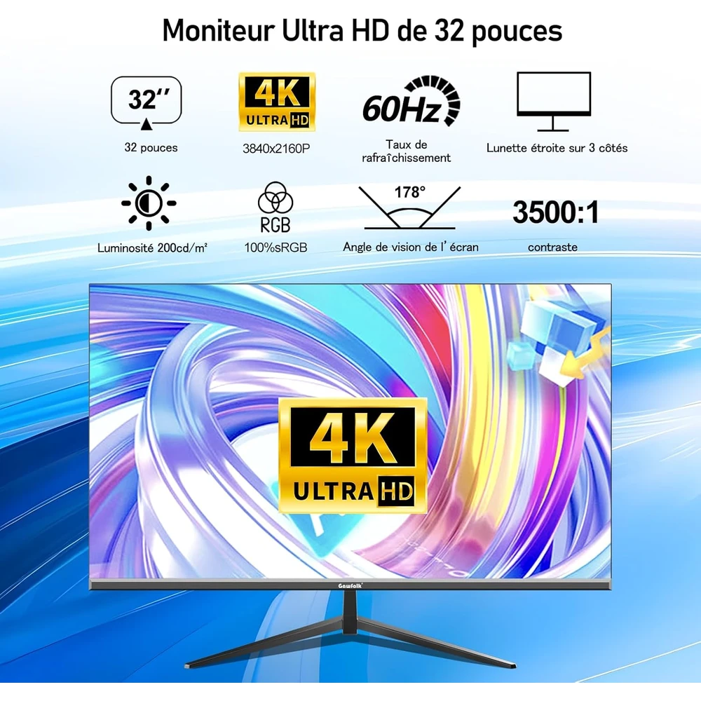 Gawfolk Monitor PC4K en detalle