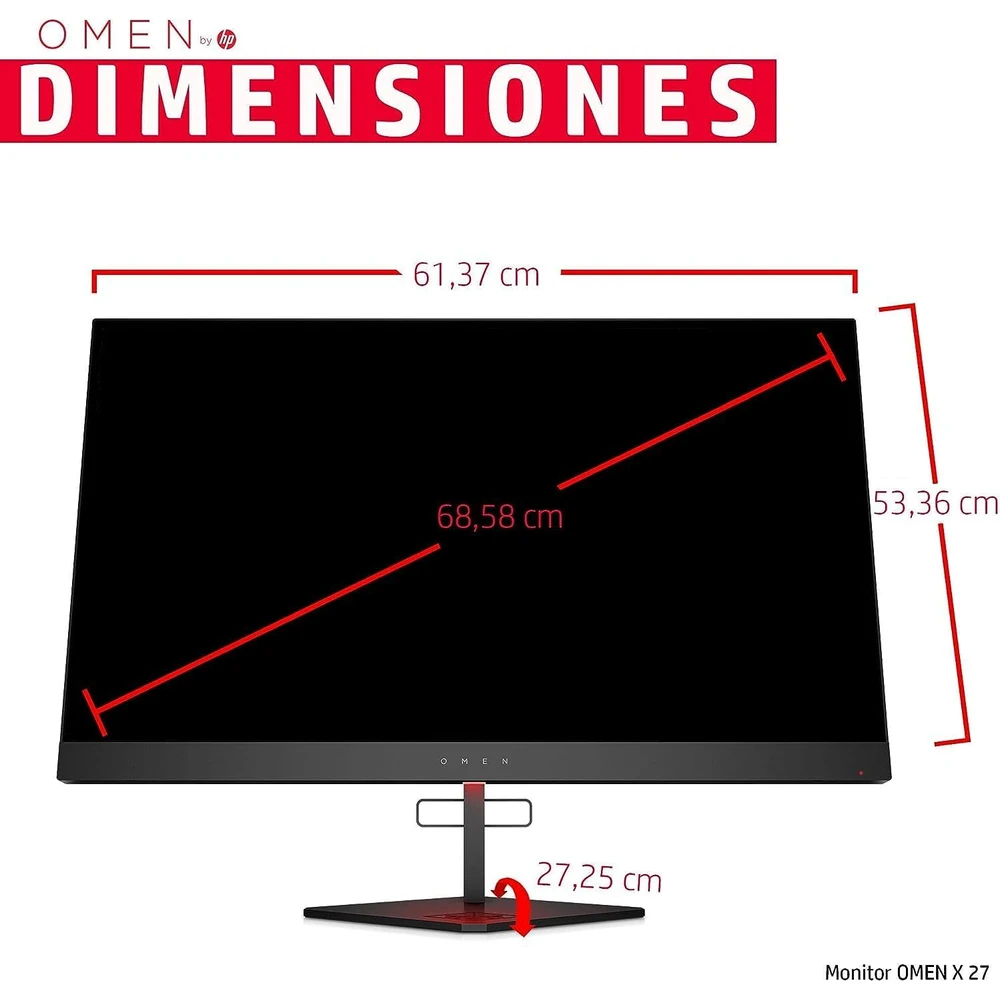 HP Omen X 27 en detalle