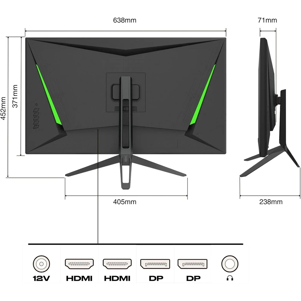 JapanNext 28 pulgadas IPS 4K en detalle