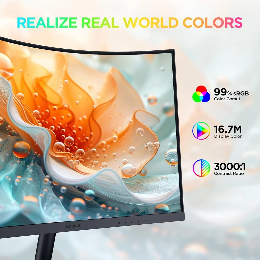 KOORUI-23.6-Curvo en detalle