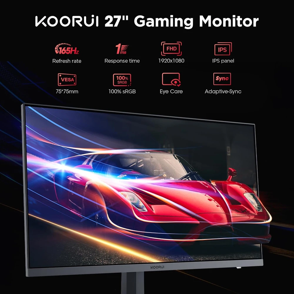 KOORUI Gaming 27FHD en detalle