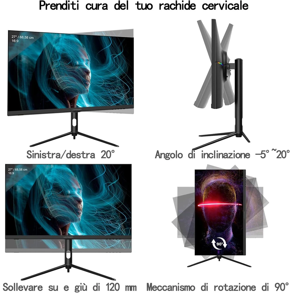 LC-Power 27 pulgadas en detalle