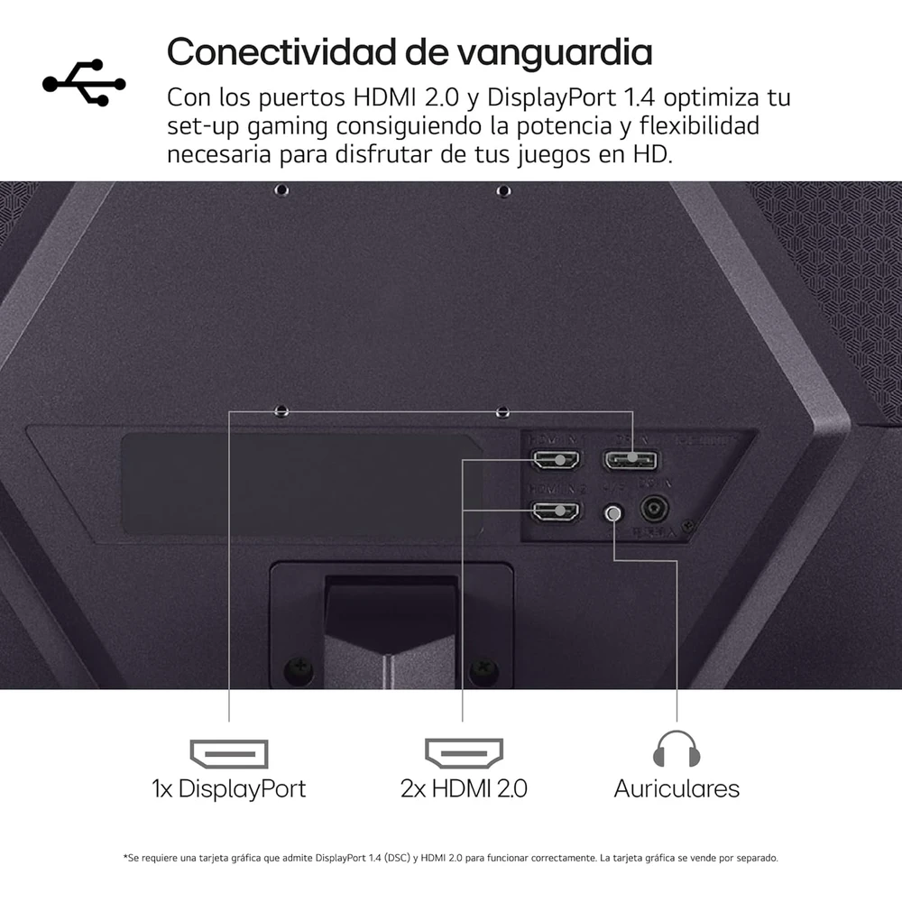 LG 24GS50F-B en detalle