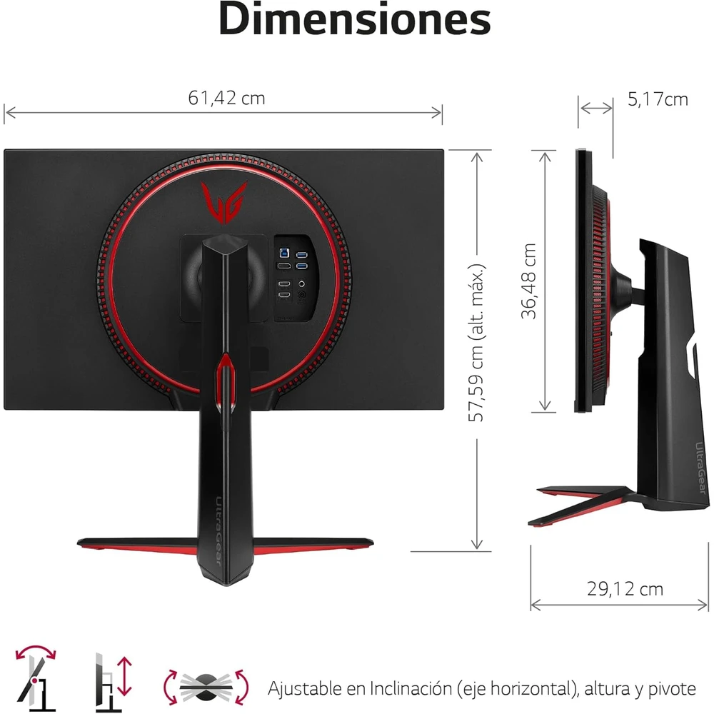 LG 27GP850 en detalle