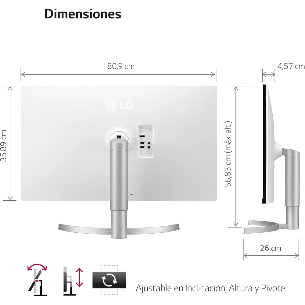 LG 27UP850 en detalle