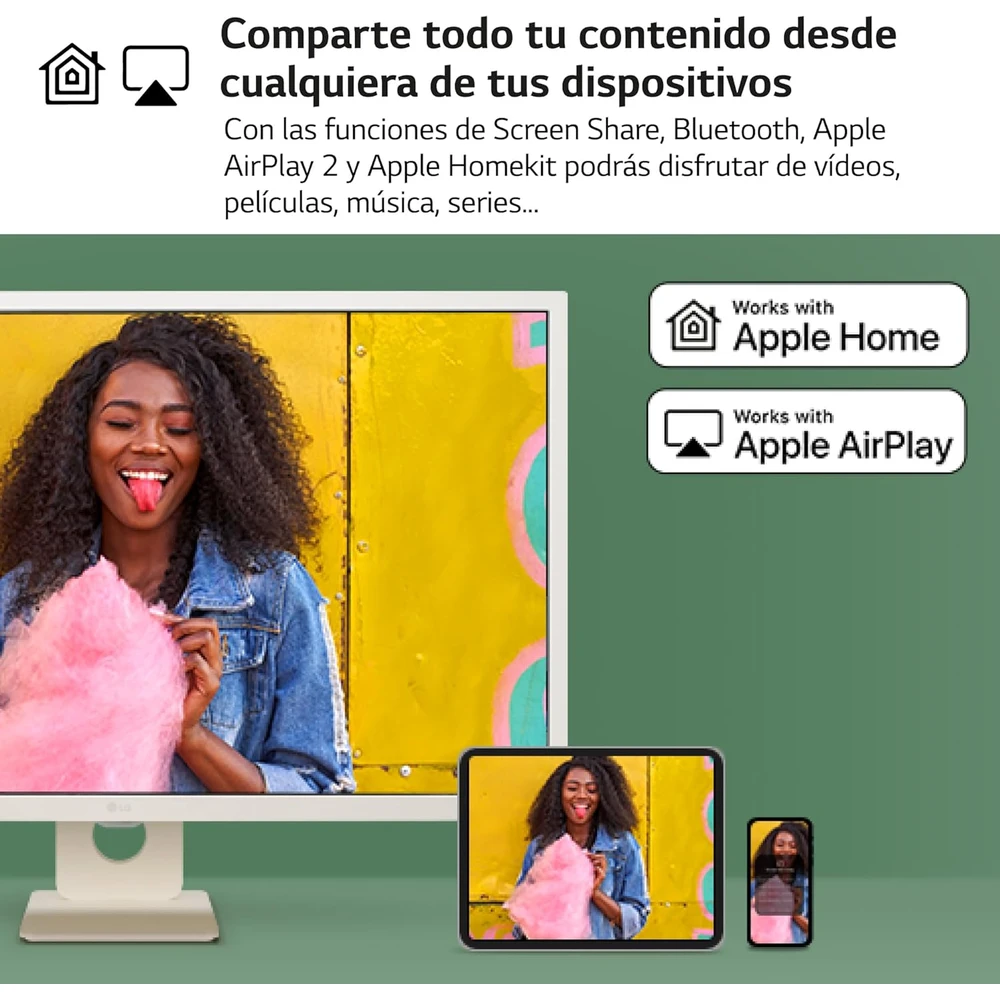 LG 32SR50F-W Monitor en detalle