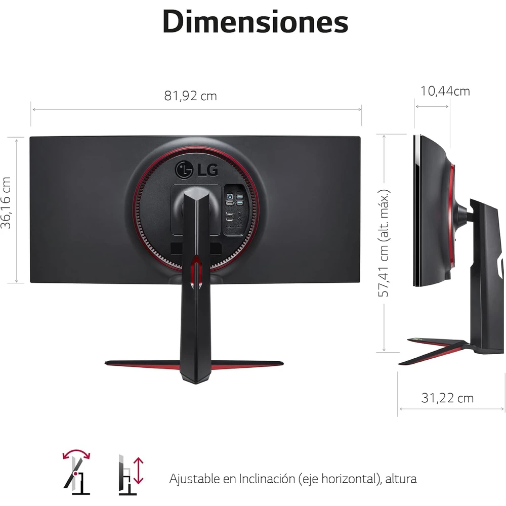 LG 34GP83A en detalle
