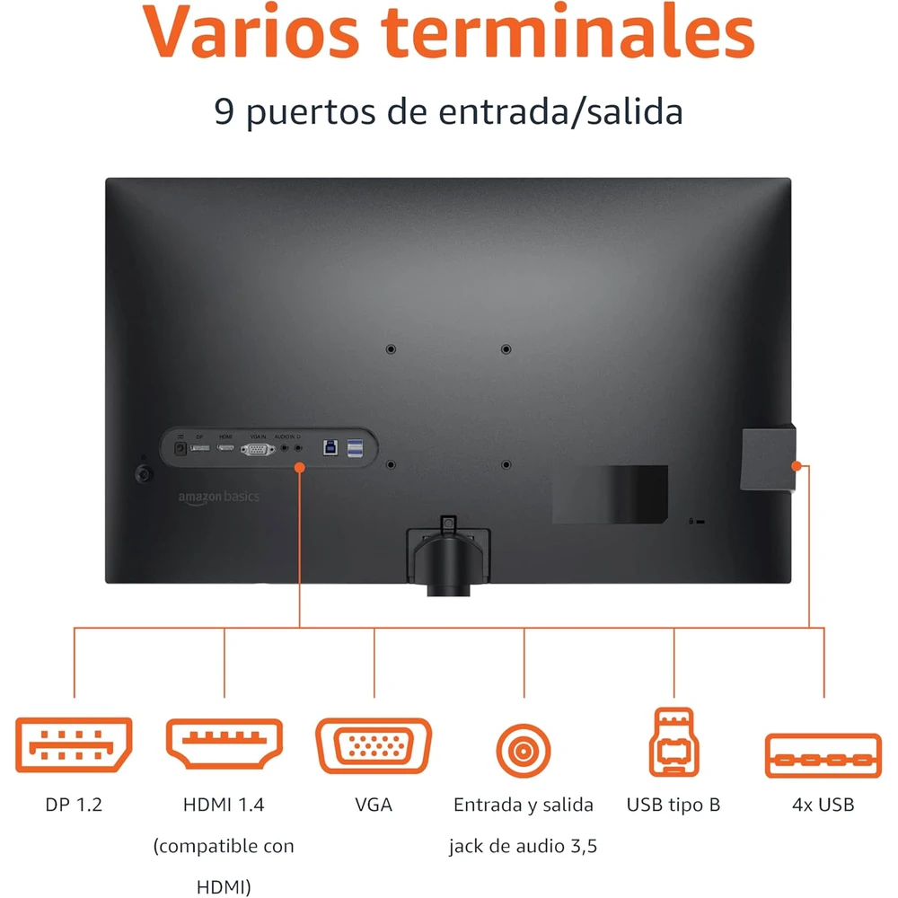 Amazon Basics Monitor 27 pulgadas en detalle