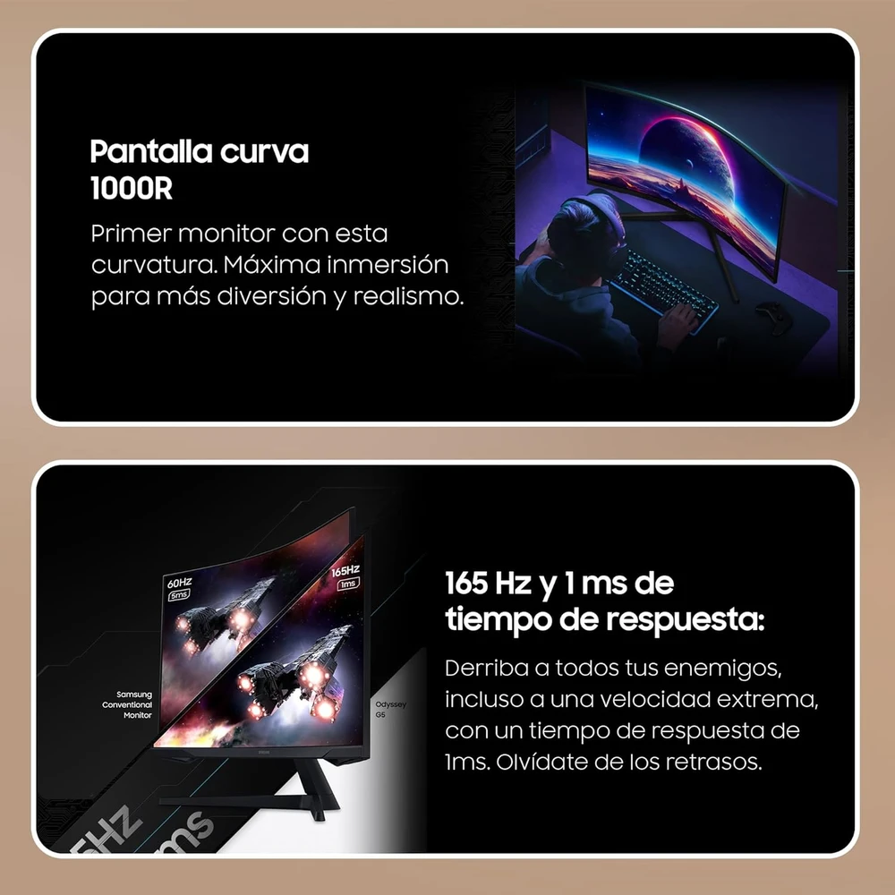 Monitor Gaming 32 pulgadas WQHD en detalle