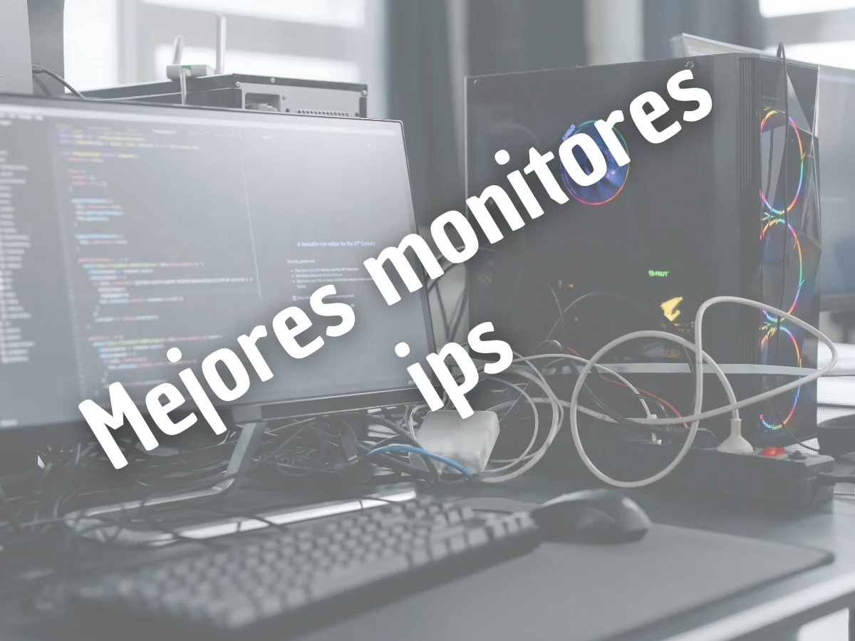 Monitor IPS mostrando una imagen vibrante