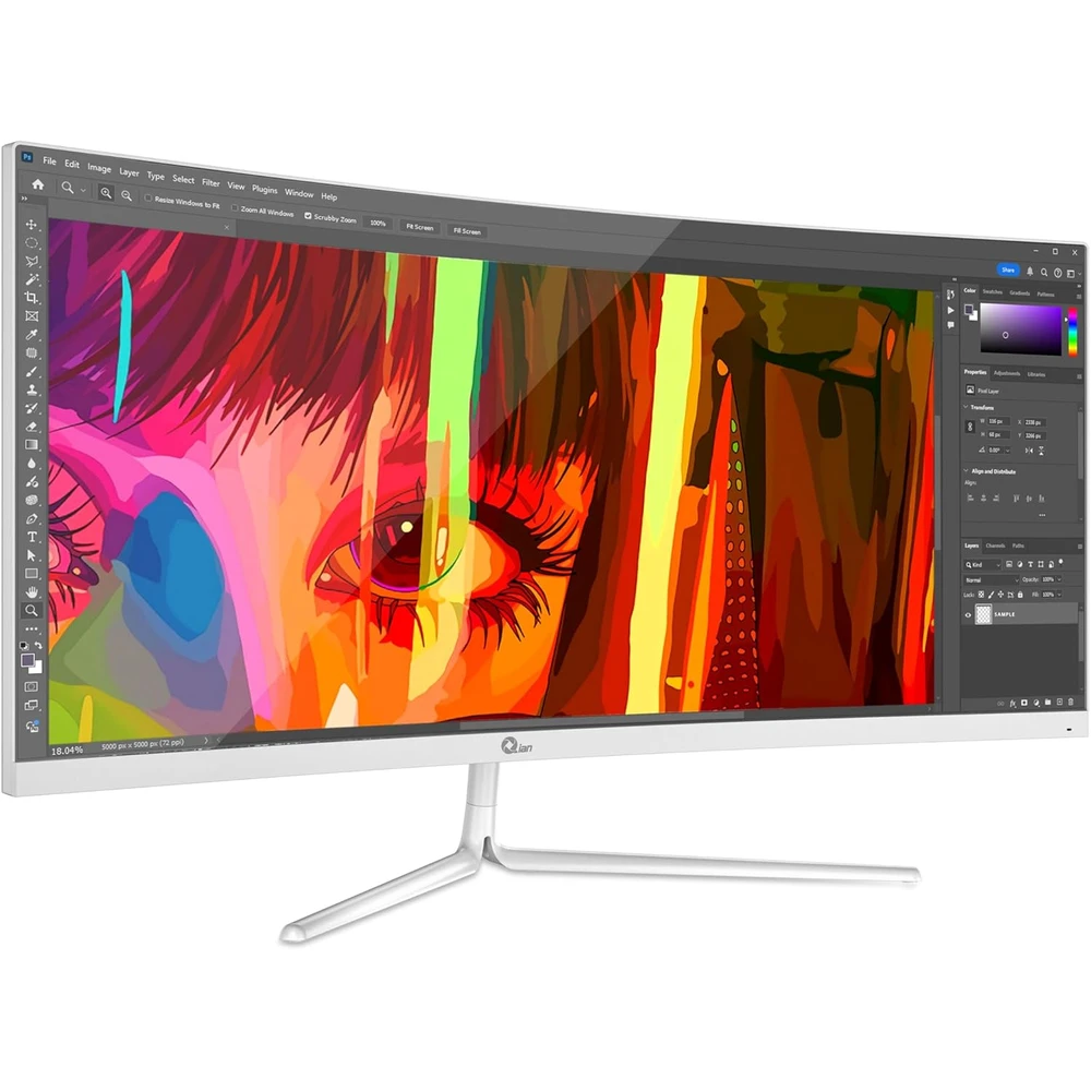 Qian Monitor Curvo en detalle