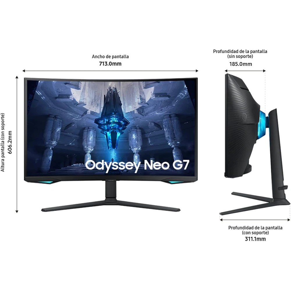 Samsung Odyssey Neo G7 en detalle