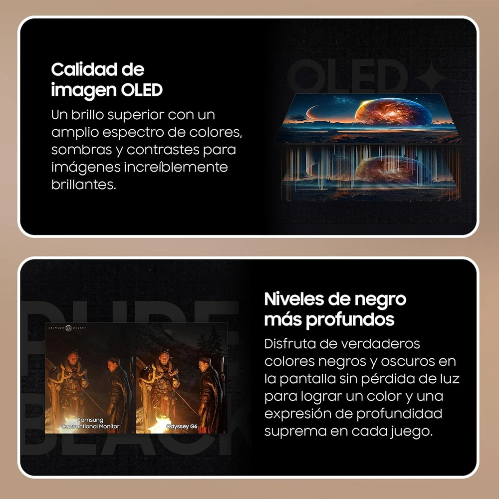 Samsung Odyssey OLED G6 G60SD en detalle