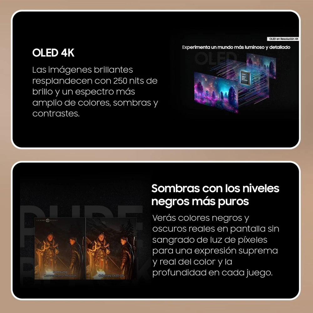Samsung Odyssey OLED G8 en detalle