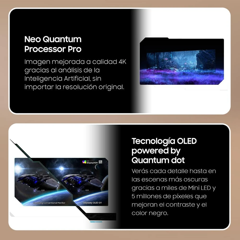 Samsung S49CG95 Odyssey OLED G9 en detalle