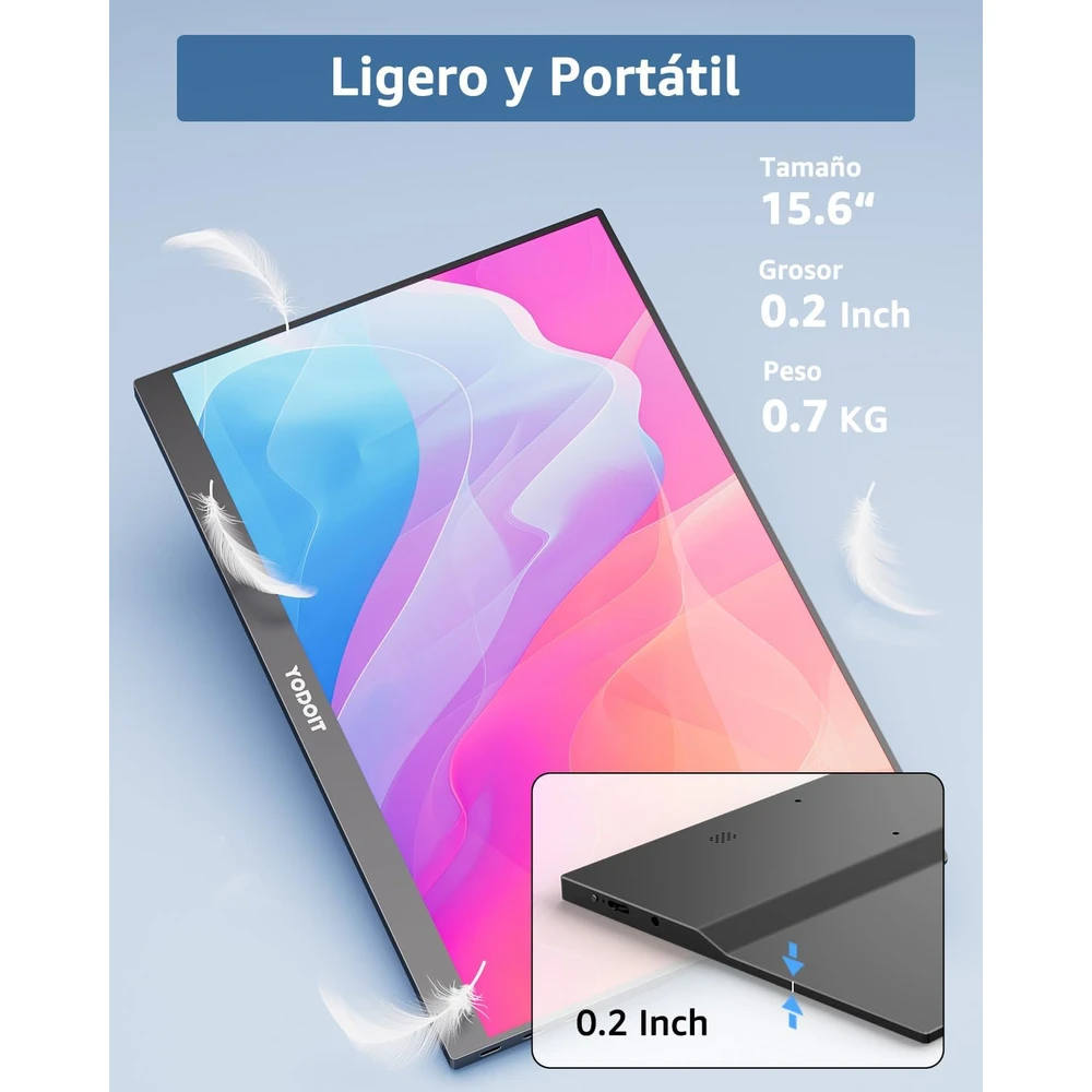 Yodoit Monitor Portátil en detalle
