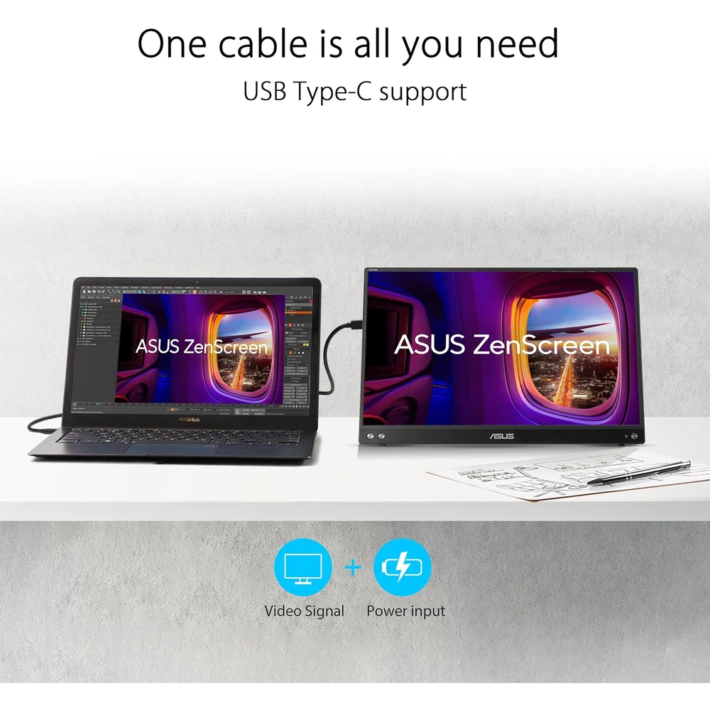 ASUS ZenScreen MB16AHV en detalle